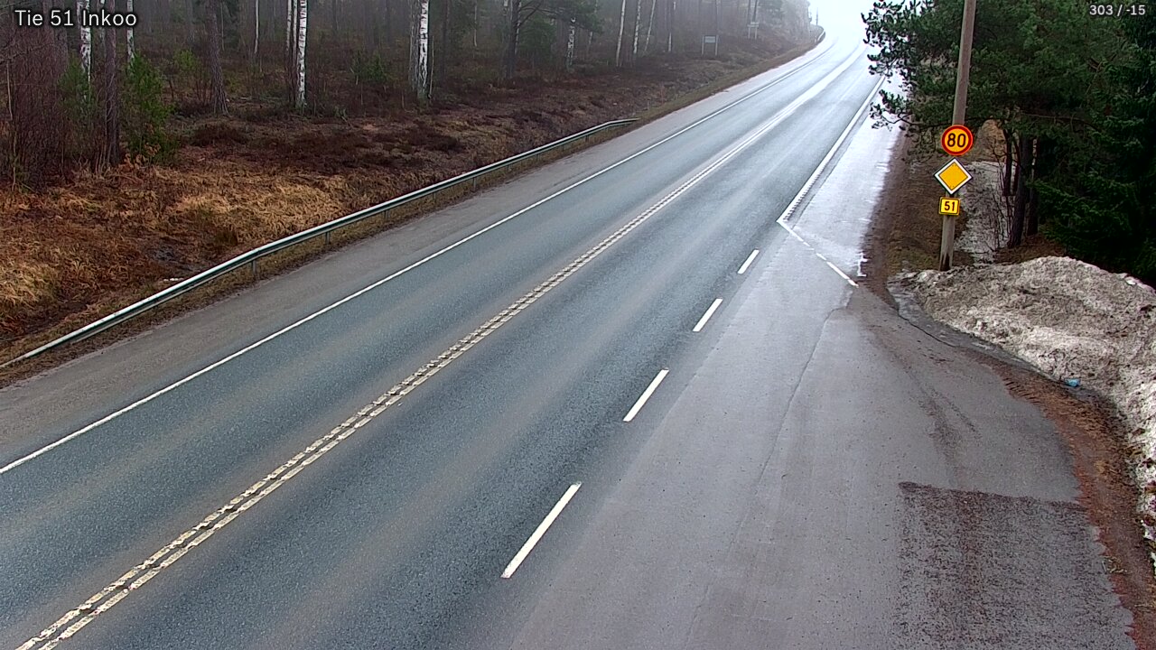 Weather Camera Image Road 51 Inkoo, Inkoo, Uusimaa