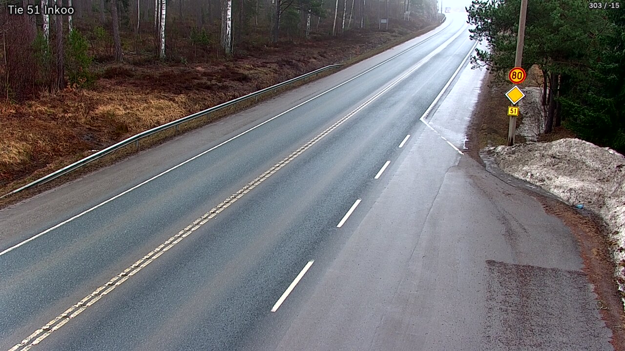 Weather Camera Image Road 51 Inkoo, Inkoo, Uusimaa