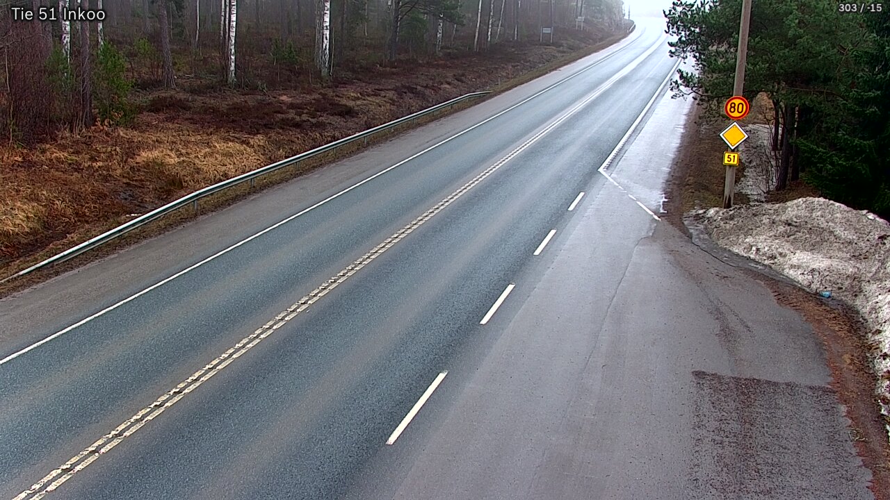 Weather Camera Image Road 51 Inkoo, Inkoo, Uusimaa
