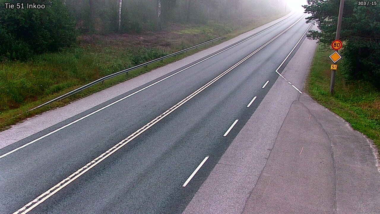 Weather Camera Image Road 51 Inkoo, Inkoo, Uusimaa