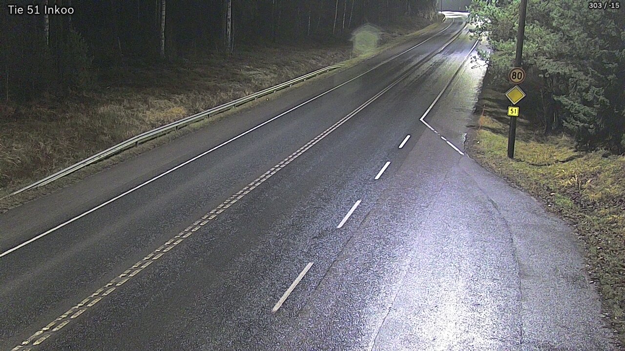 Weather Camera Image Road 51 Inkoo, Inkoo, Uusimaa