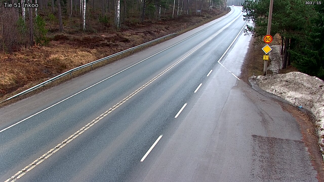 Weather Camera Image Road 51 Inkoo, Inkoo, Uusimaa