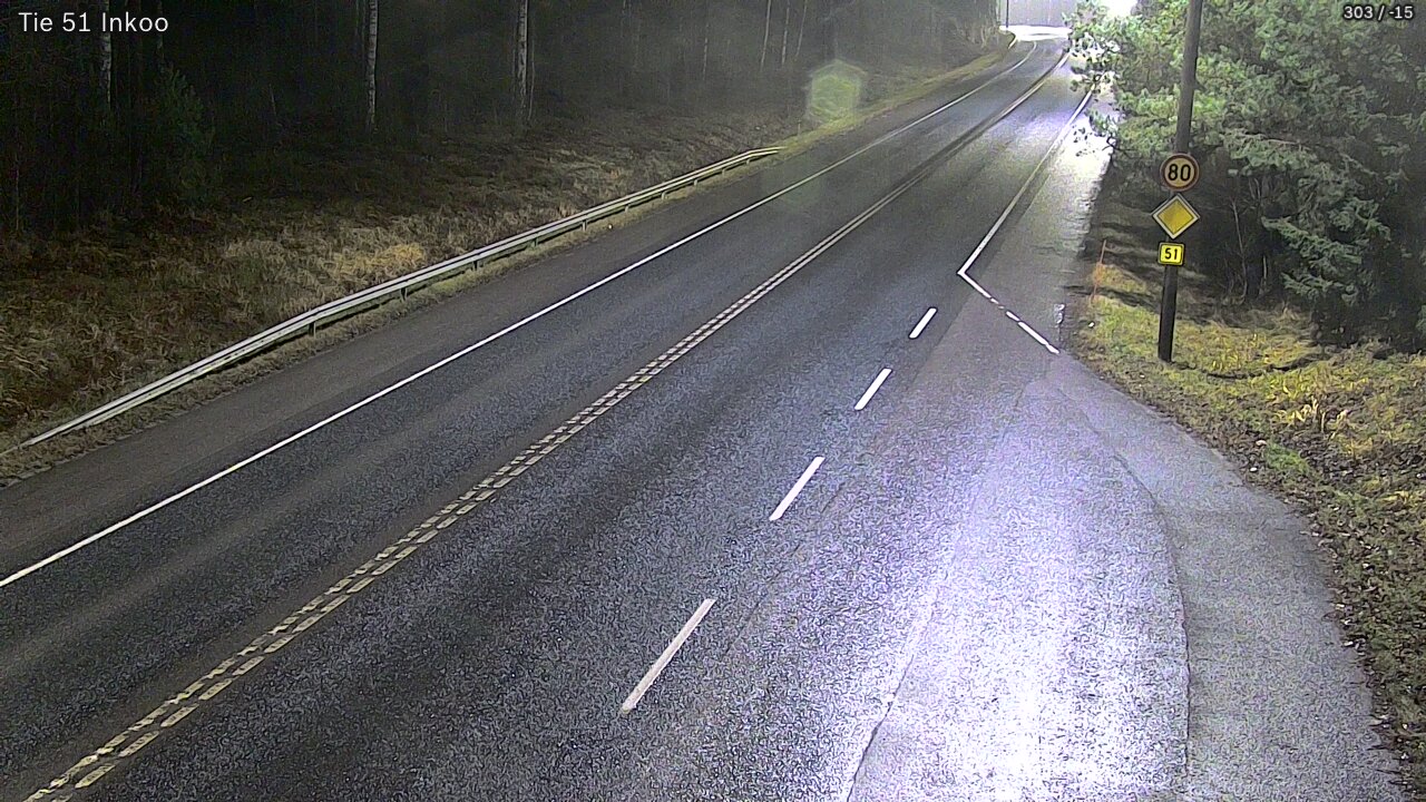 Weather Camera Image Road 51 Inkoo, Inkoo, Uusimaa