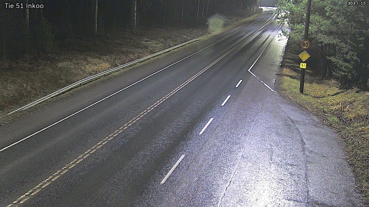 Weather Camera Image Road 51 Inkoo, Inkoo, Uusimaa