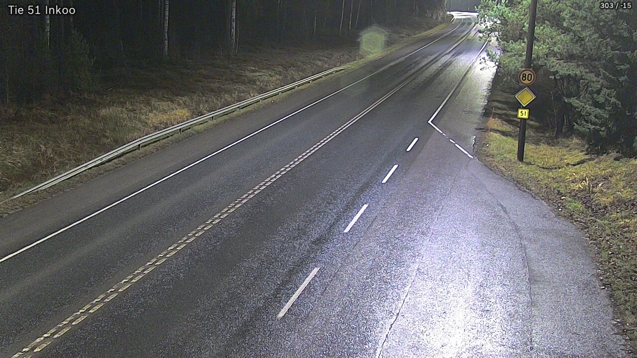 Weather Camera Image Road 51 Inkoo, Inkoo, Uusimaa