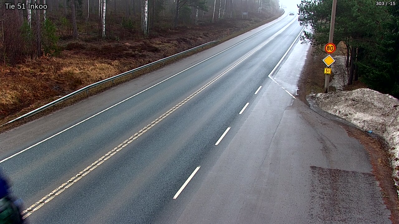 Weather Camera Image Road 51 Inkoo, Inkoo, Uusimaa