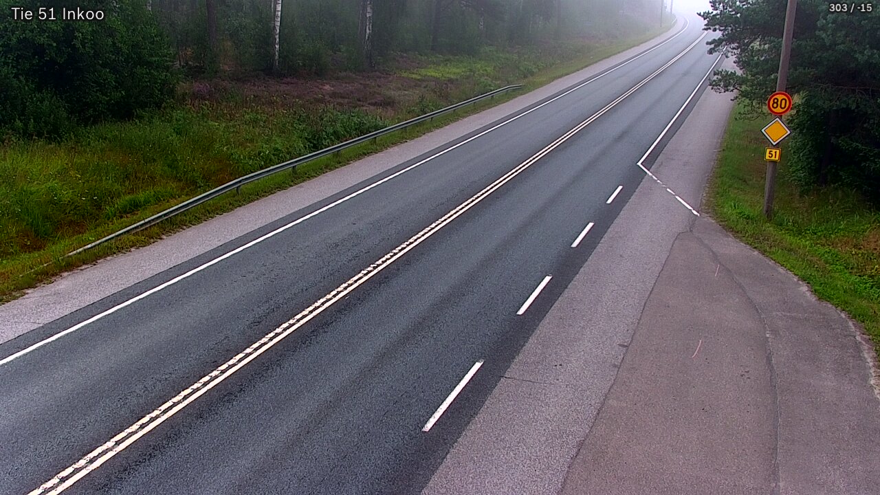 Weather Camera Image Road 51 Inkoo, Inkoo, Uusimaa