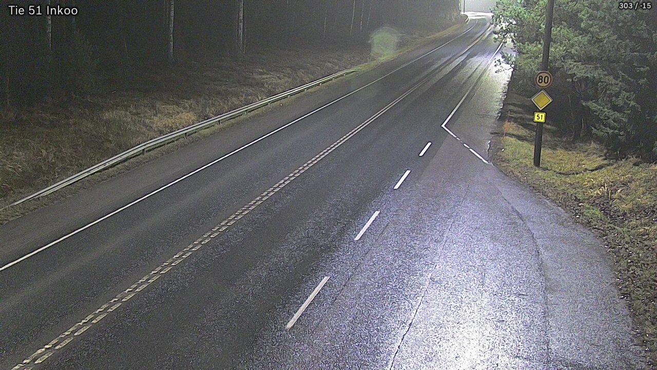 Weather Camera Image Road 51 Inkoo, Inkoo, Uusimaa