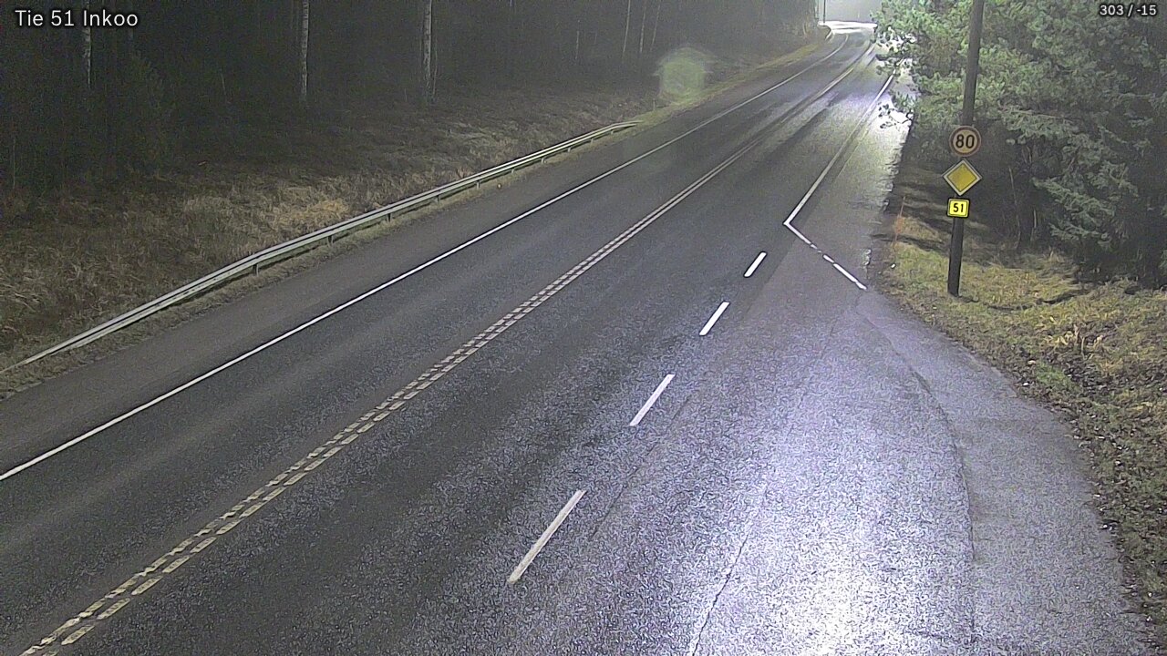 Weather Camera Image Road 51 Inkoo, Inkoo, Uusimaa