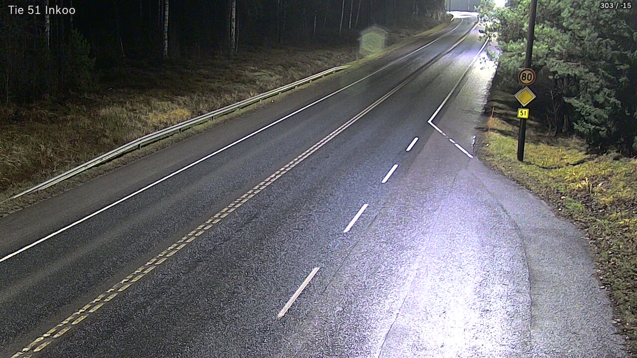 Weather Camera Image Road 51 Inkoo, Inkoo, Uusimaa