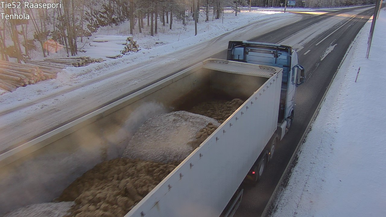 Weather Camera Image Väg 52 Raseborg, Tenhola, Raasepori, Uusimaa