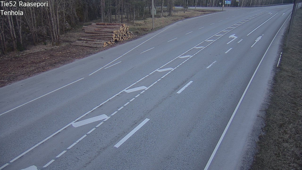Weather Camera Image Road 52 Raasepori, Tenhola, Raasepori, Uusimaa