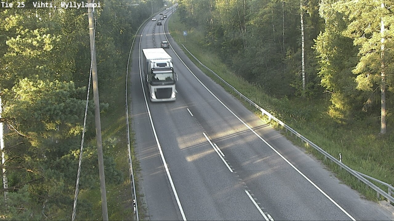 Weather Camera Image Road 25 Lohja Myllylampi, Lohja, Uusimaa