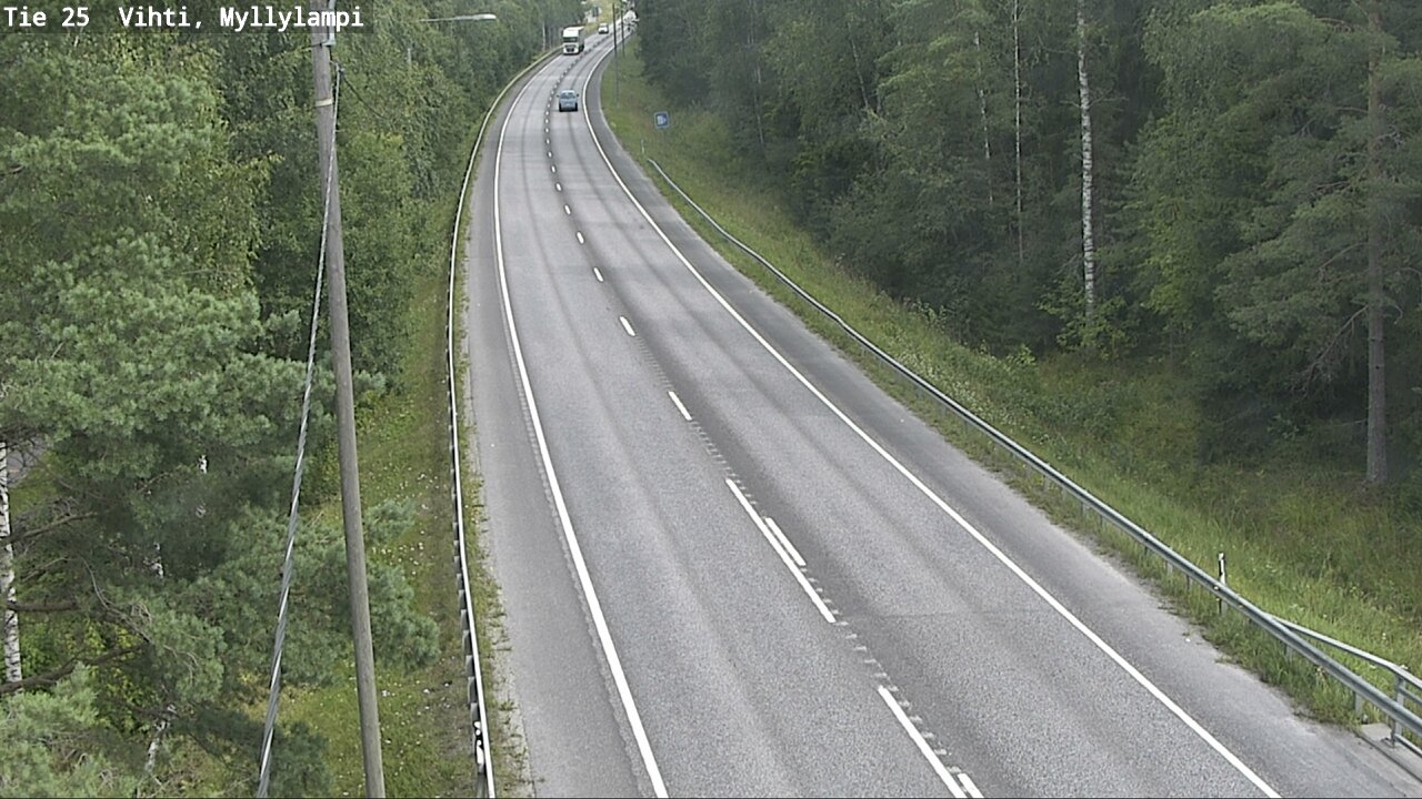 Weather Camera Image Road 25 Lohja Myllylampi, Lohja, Uusimaa