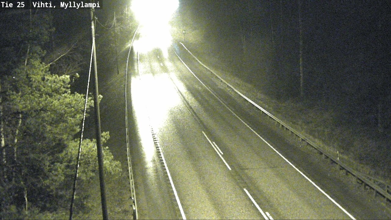 Weather Camera Image Väg 25 Lojo Myllylampi, Lohja, Uusimaa