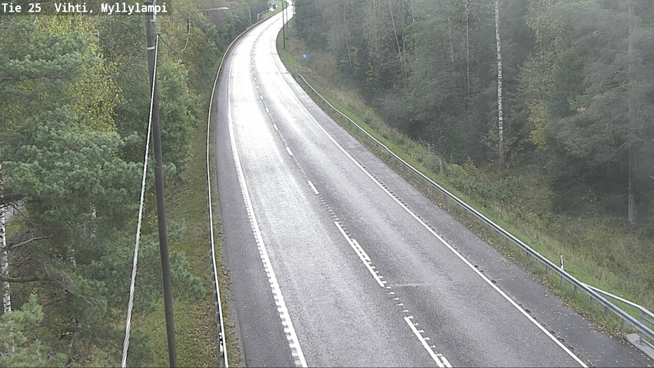 Weather Camera Image Road 25 Lohja Myllylampi, Lohja, Uusimaa