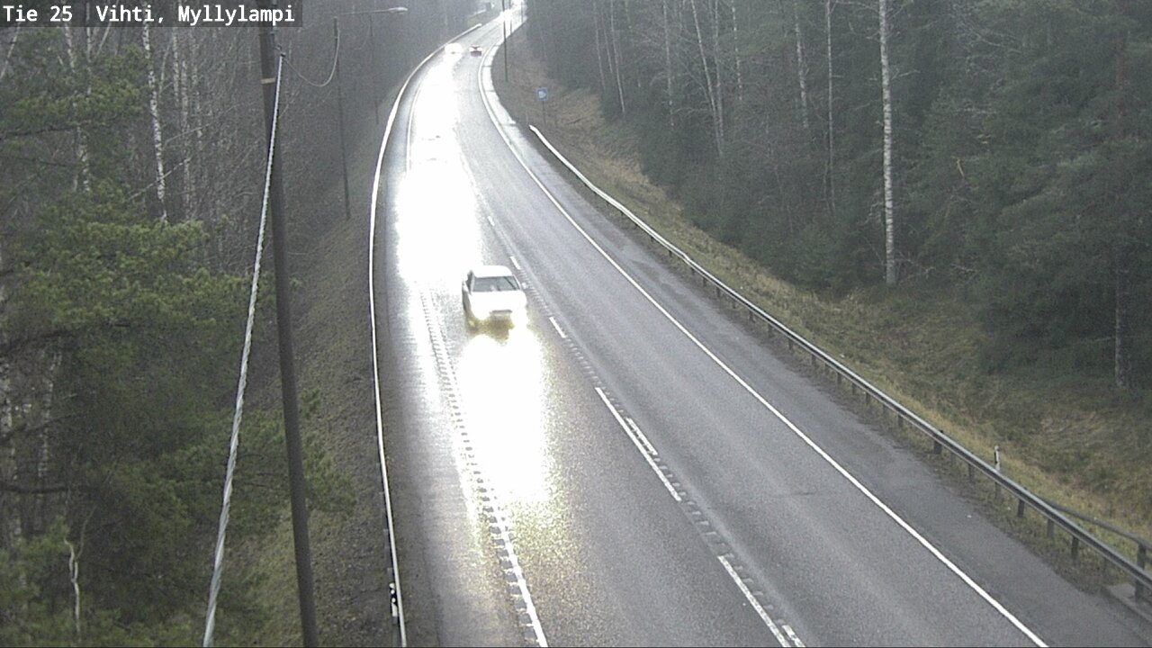 Weather Camera Image Väg 25 Lojo Myllylampi, Lohja, Uusimaa