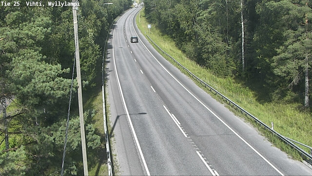 Weather Camera Image Road 25 Lohja Myllylampi, Lohja, Uusimaa