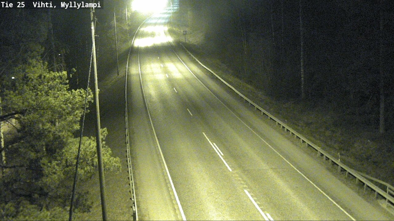 Weather Camera Image Väg 25 Lojo Myllylampi, Lohja, Uusimaa