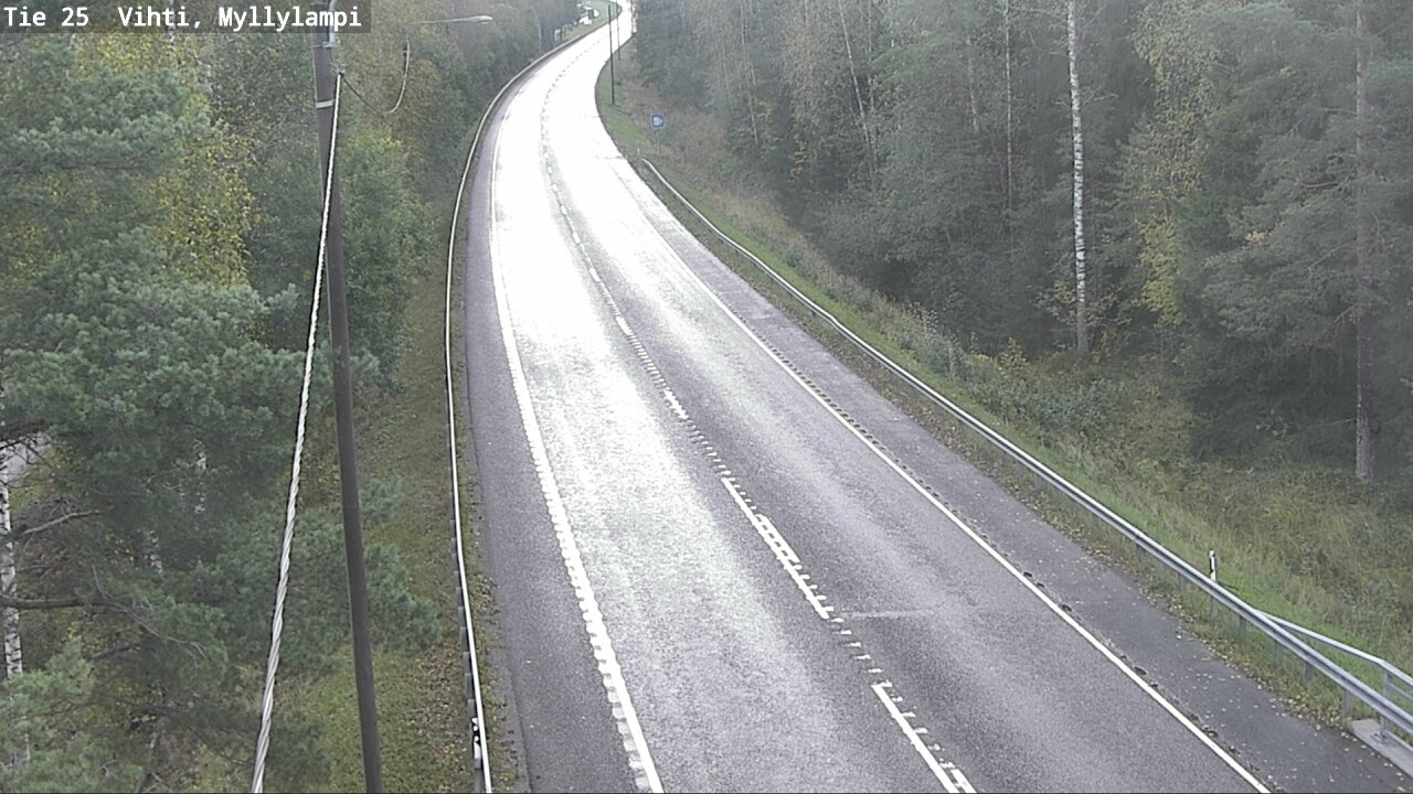 Weather Camera Image Road 25 Lohja Myllylampi, Lohja, Uusimaa