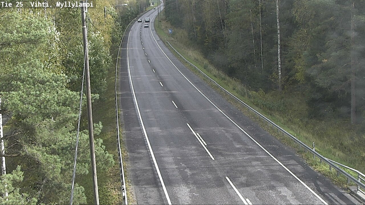 Weather Camera Image Väg 25 Lojo Myllylampi, Lohja, Uusimaa