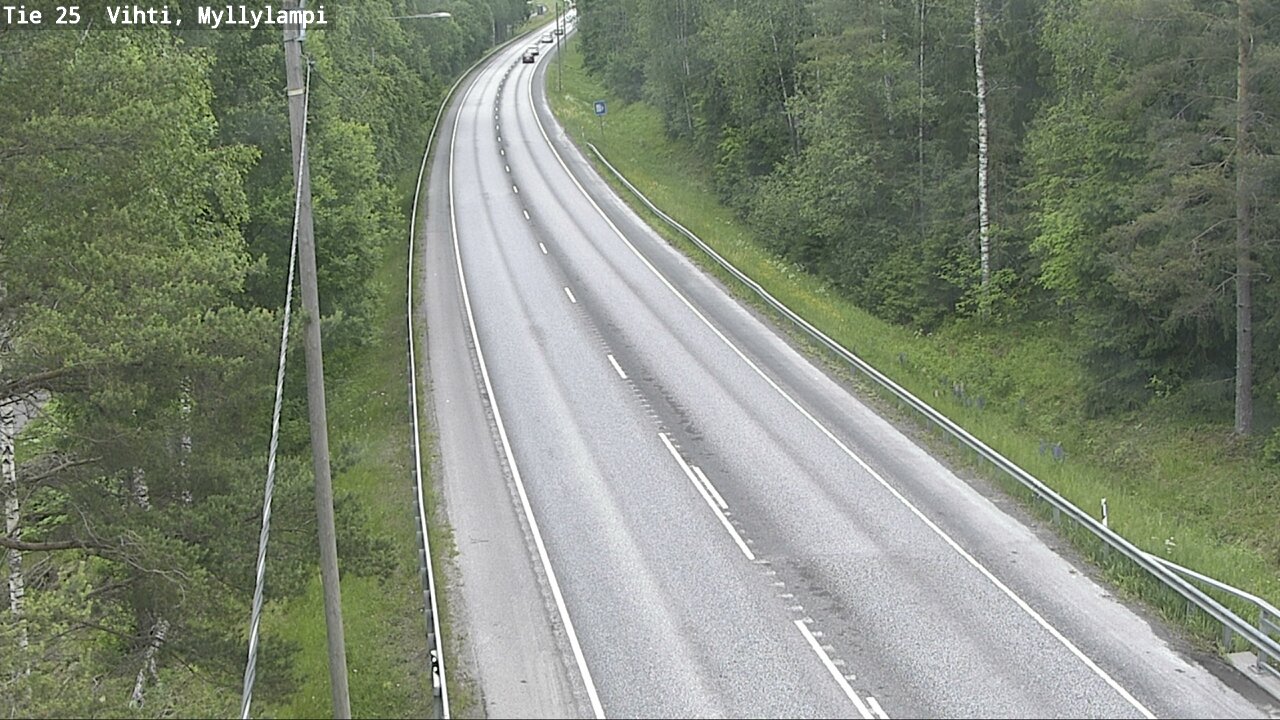 Weather Camera Image Road 25 Lohja Myllylampi, Lohja, Uusimaa