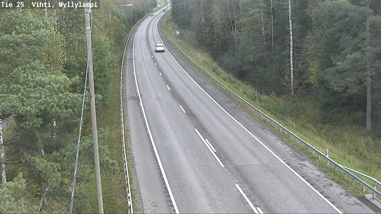 Weather Camera Image Road 25 Lohja Myllylampi, Lohja, Uusimaa