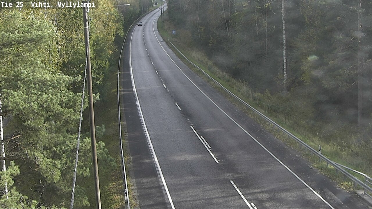 Weather Camera Image Väg 25 Lojo Myllylampi, Lohja, Uusimaa