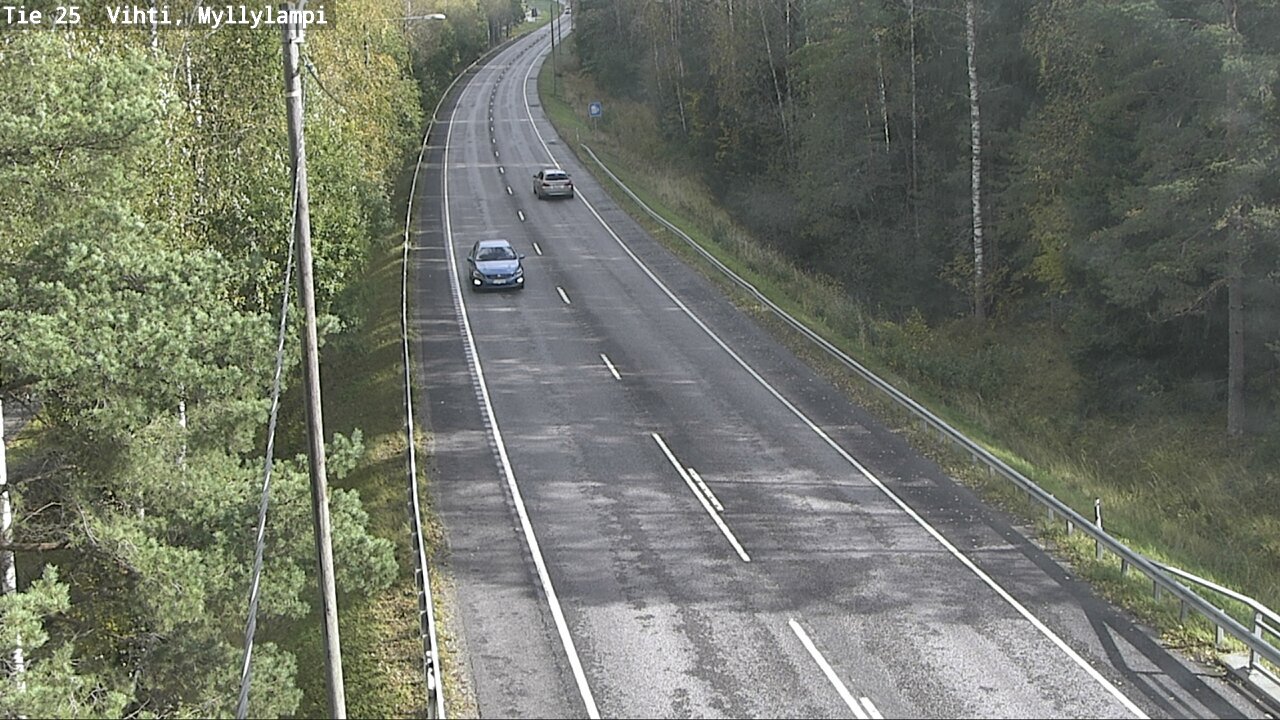Weather Camera Image Väg 25 Lojo Myllylampi, Lohja, Uusimaa
