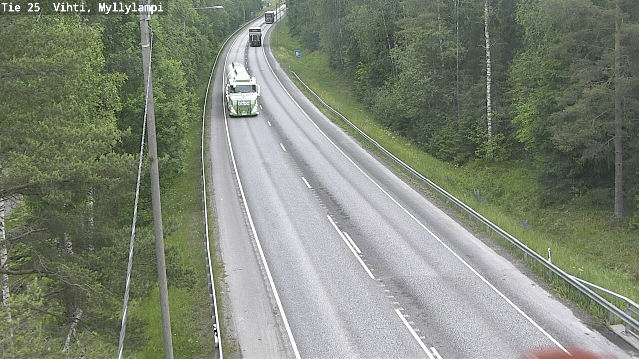 Weather Camera Image Road 25 Lohja Myllylampi, Lohja, Uusimaa