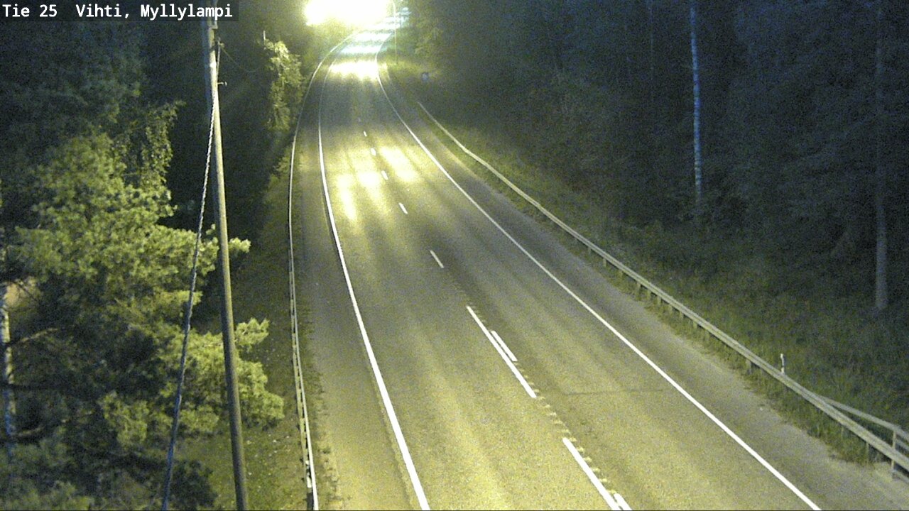 Weather Camera Image Road 25 Lohja Myllylampi, Lohja, Uusimaa
