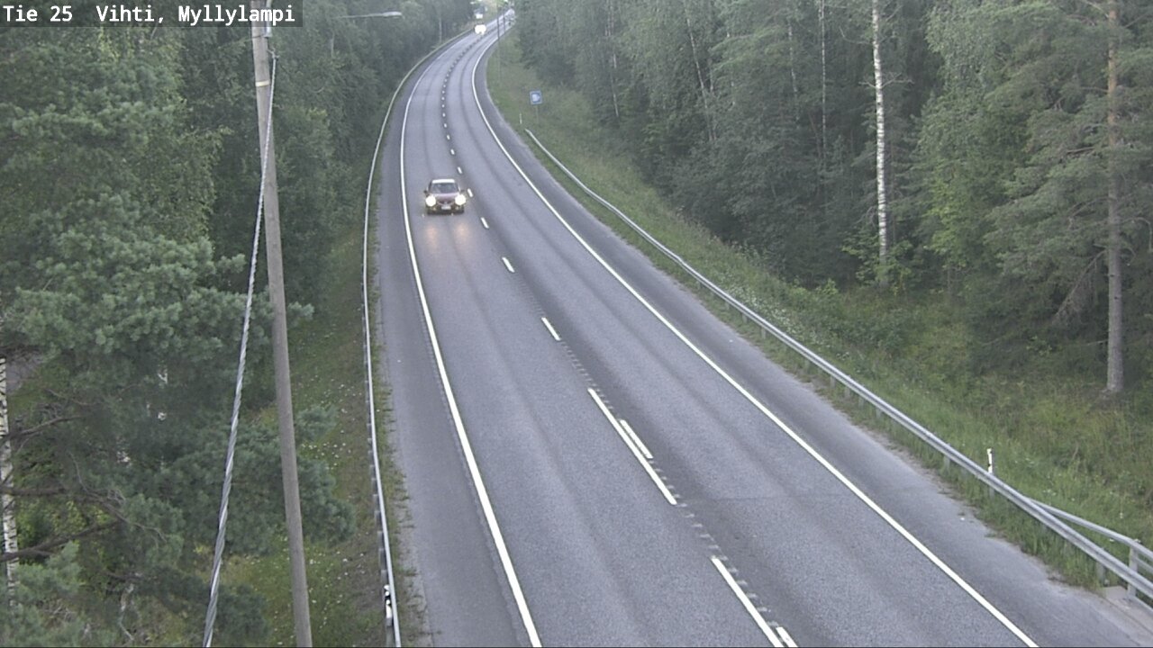 Weather Camera Image Road 25 Lohja Myllylampi, Lohja, Uusimaa