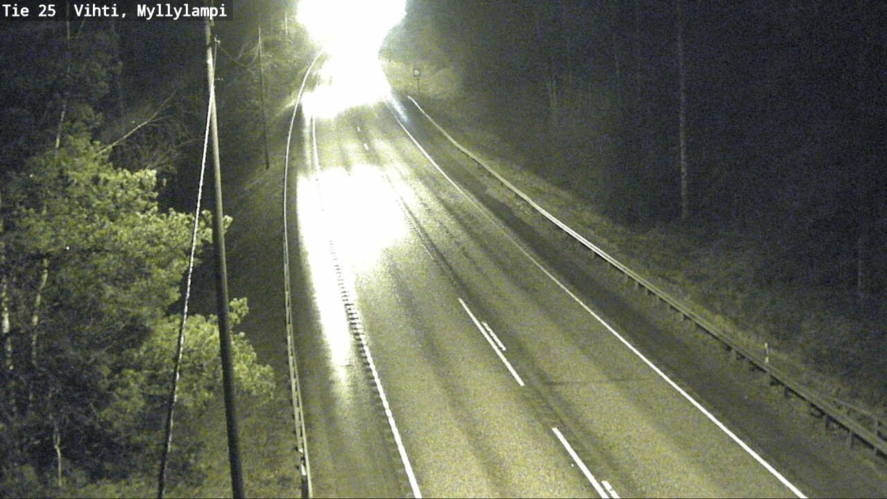 Weather Camera Image Väg 25 Lojo Myllylampi, Lohja, Uusimaa