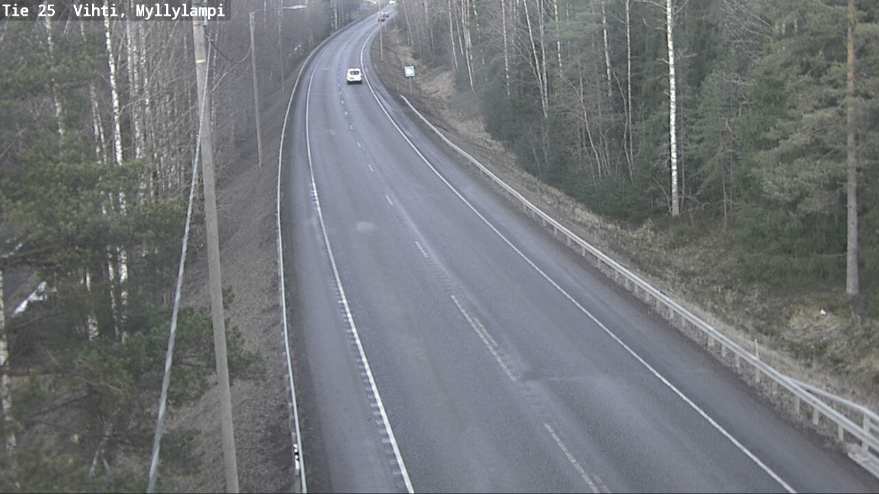 Weather Camera Image Road 25 Lohja Myllylampi, Lohja, Uusimaa