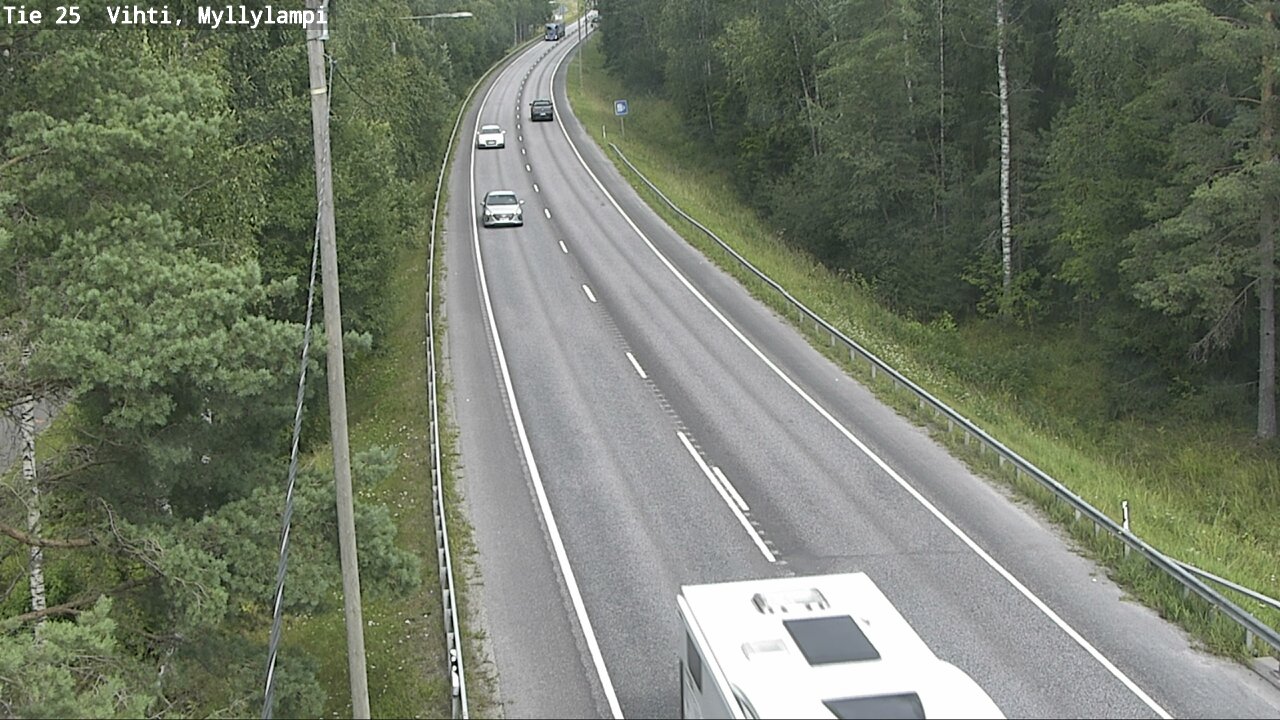 Weather Camera Image Road 25 Lohja Myllylampi, Lohja, Uusimaa