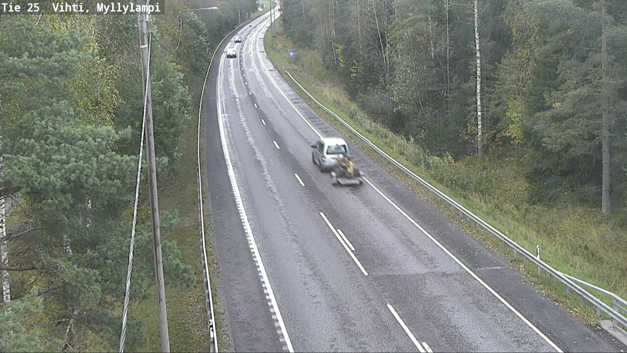 Weather Camera Image Väg 25 Lojo Myllylampi, Lohja, Uusimaa