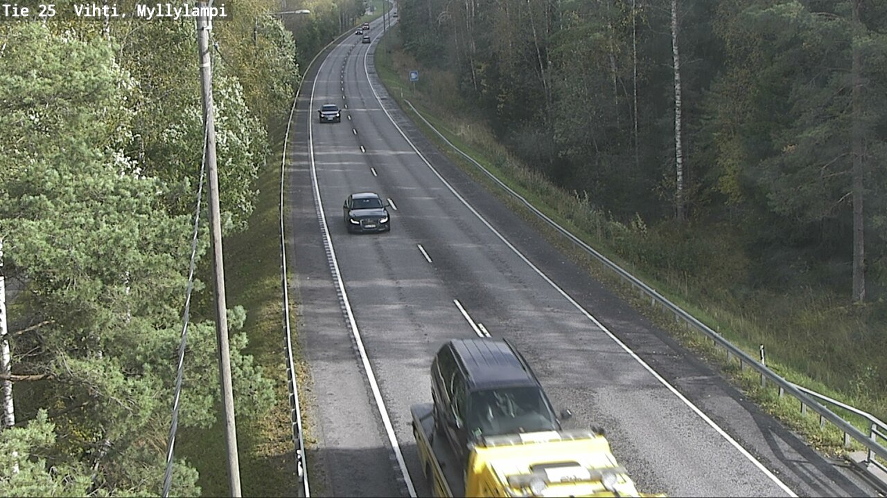 Weather Camera Image Väg 25 Lojo Myllylampi, Lohja, Uusimaa
