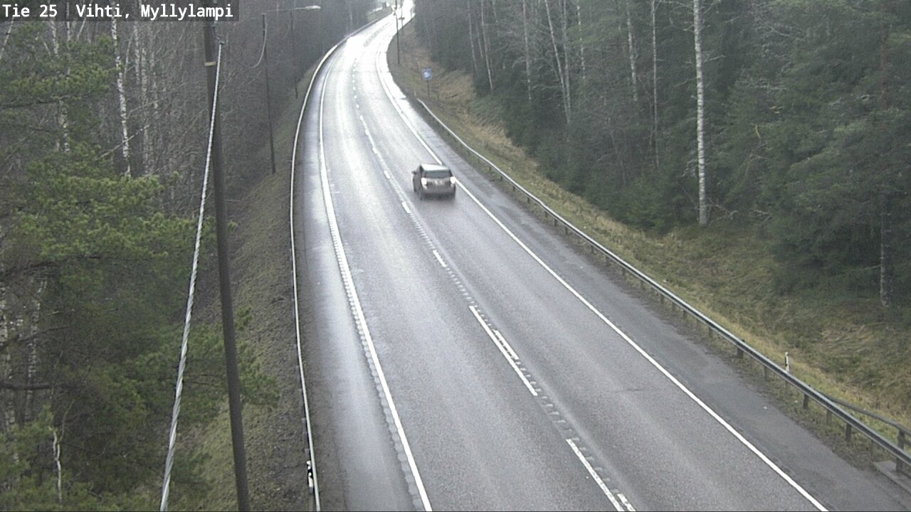 Weather Camera Image Väg 25 Lojo Myllylampi, Lohja, Uusimaa