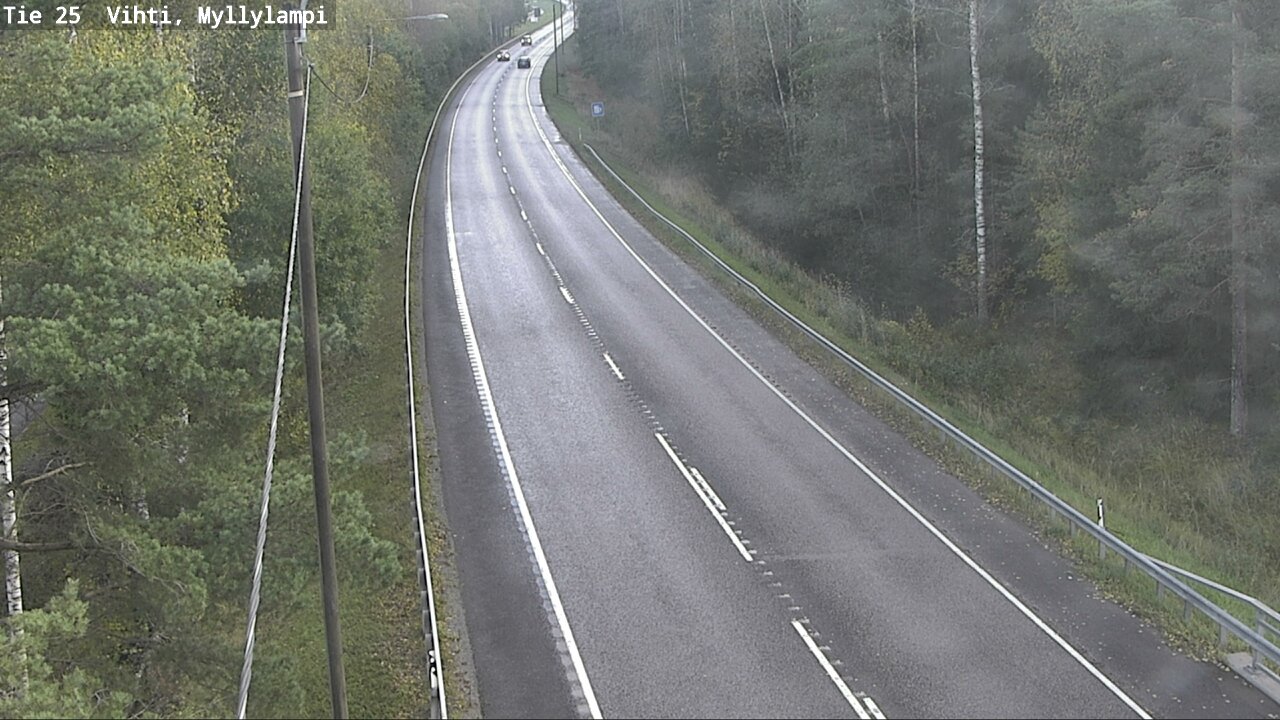 Weather Camera Image Road 25 Lohja Myllylampi, Lohja, Uusimaa