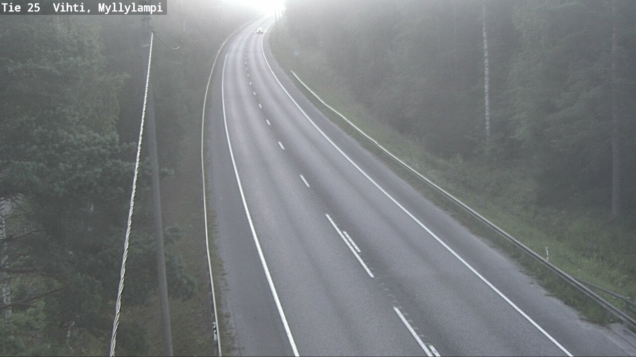 Weather Camera Image Road 25 Lohja Myllylampi, Lohja, Uusimaa
