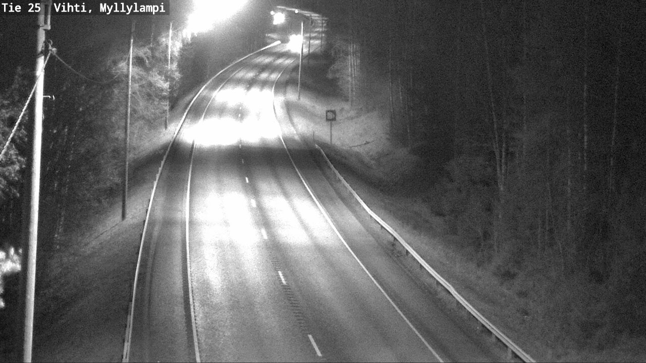 Weather Camera Image Väg 25 Lojo Myllylampi, Lohja, Uusimaa