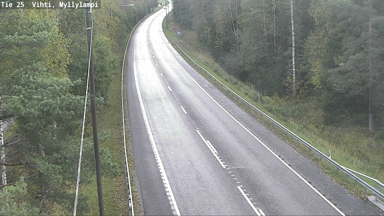 Weather Camera Image Road 25 Lohja Myllylampi, Lohja, Uusimaa