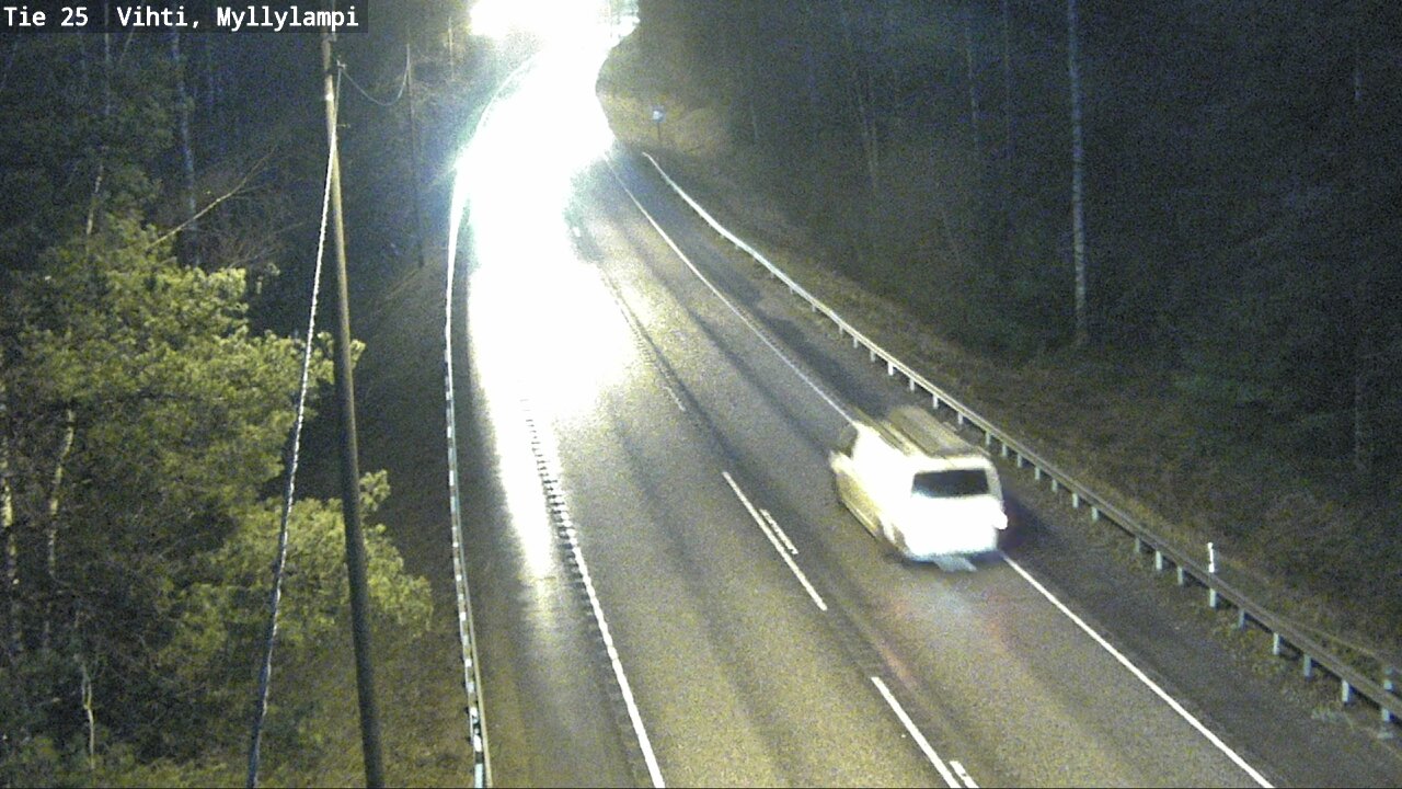 Weather Camera Image Väg 25 Lojo Myllylampi, Lohja, Uusimaa