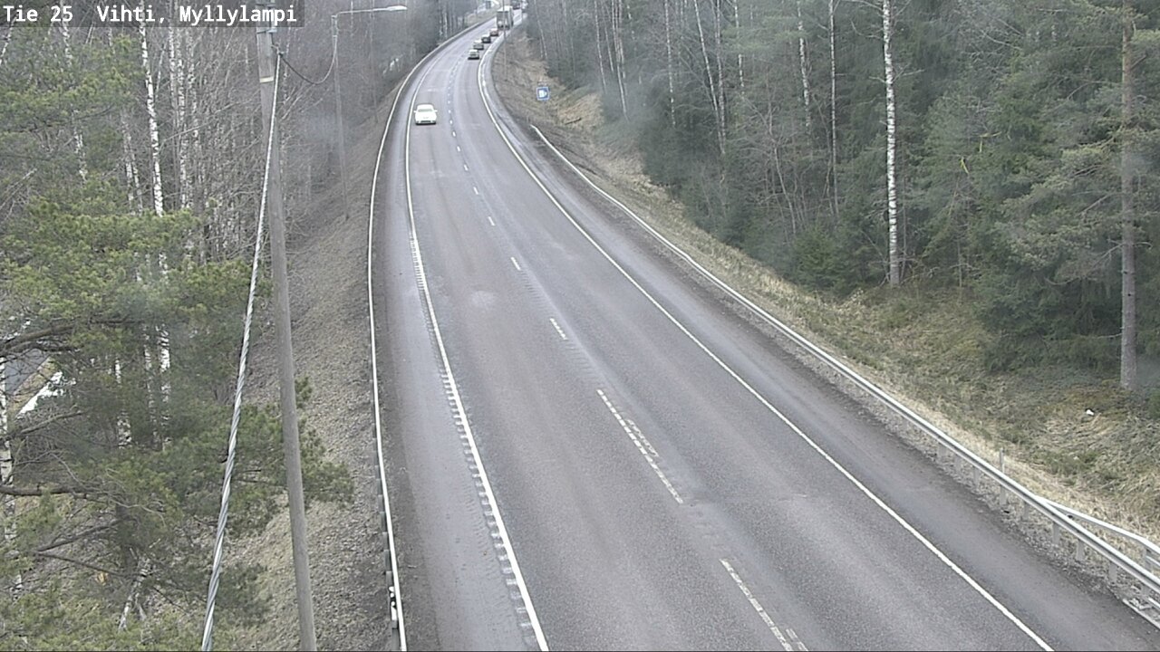 Weather Camera Image Road 25 Lohja Myllylampi, Lohja, Uusimaa