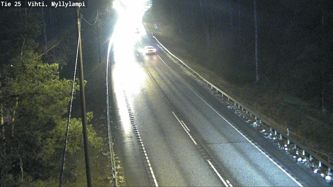 Weather Camera Image Väg 25 Lojo Myllylampi, Lohja, Uusimaa