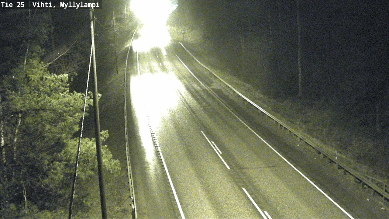 Weather Camera Image Väg 25 Lojo Myllylampi, Lohja, Uusimaa