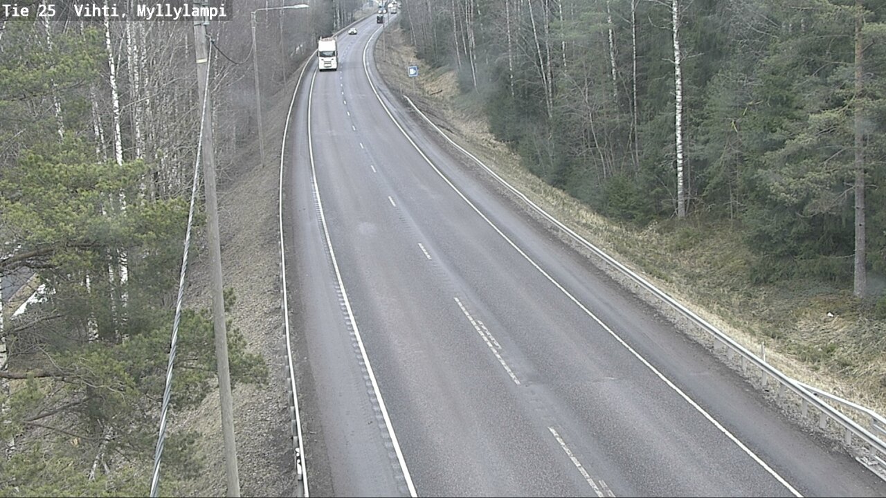 Weather Camera Image Road 25 Lohja Myllylampi, Lohja, Uusimaa