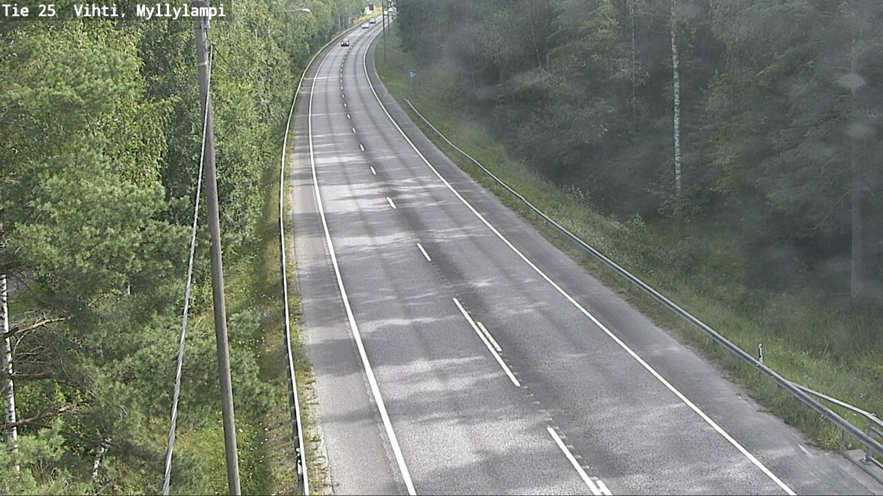 Weather Camera Image Road 25 Lohja Myllylampi, Lohja, Uusimaa