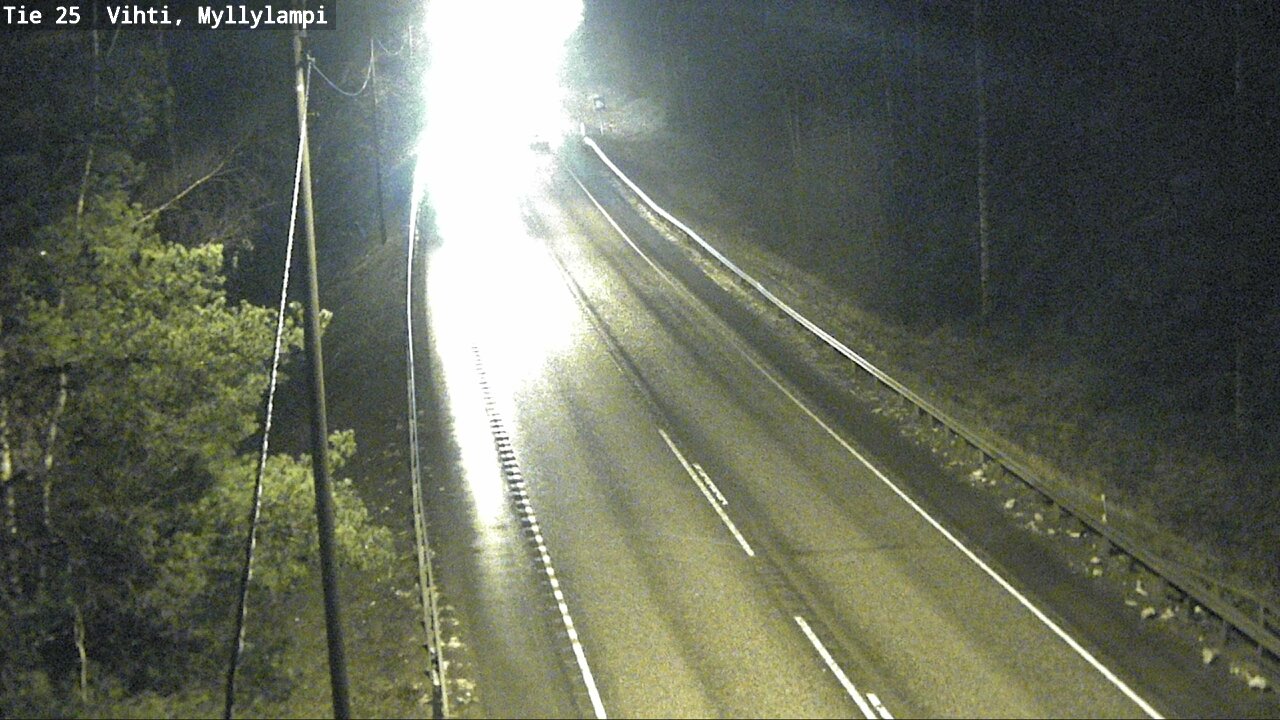 Weather Camera Image Väg 25 Lojo Myllylampi, Lohja, Uusimaa