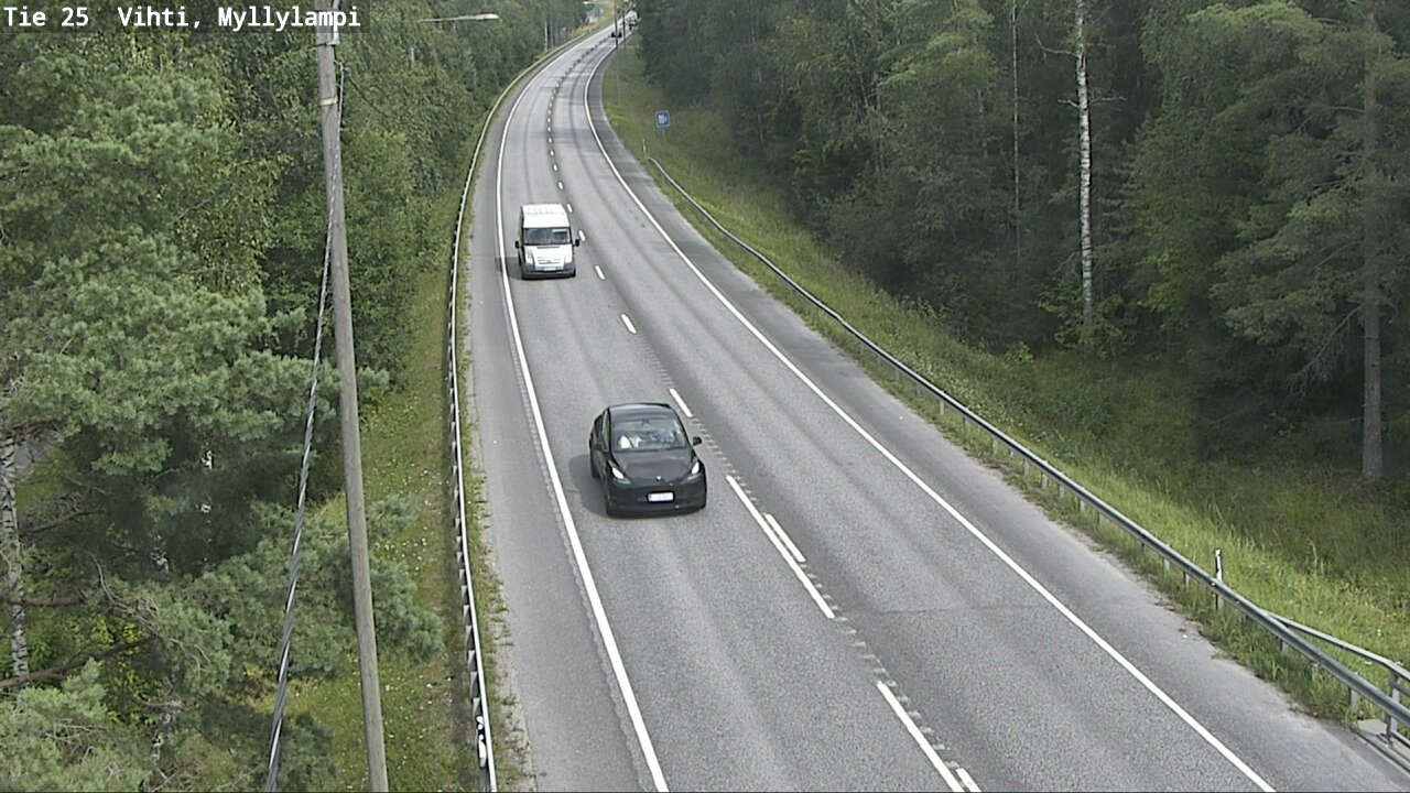 Weather Camera Image Road 25 Lohja Myllylampi, Lohja, Uusimaa